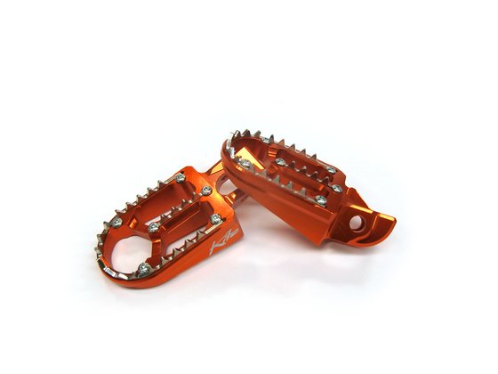 FE 450 (2017 - 2022) aluminum footpegs - orange | KITE