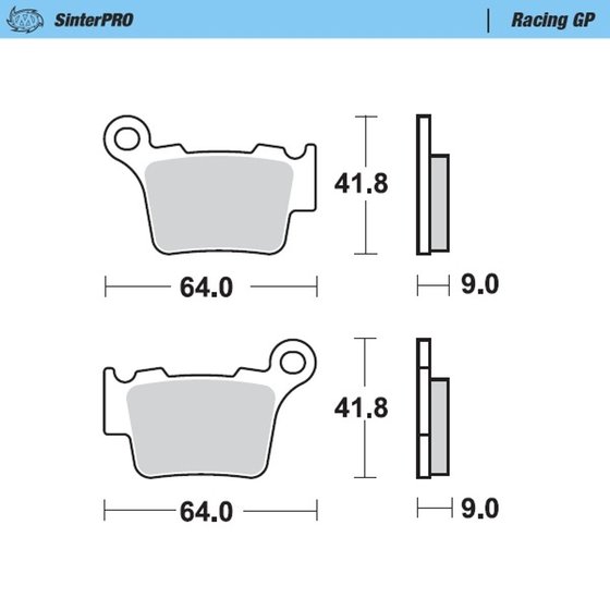 FE 350 (2014 - 2022) racing brake pads | MOTO-MASTER