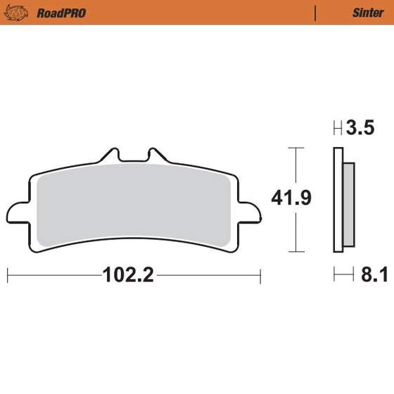 FS 450 (2015 - 2022) sintered front brake pad | MOTO-MASTER