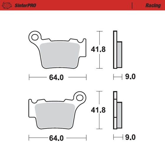 FE 350 (2014 - 2022) sintered metal racing brake pads | MOTO-MASTER