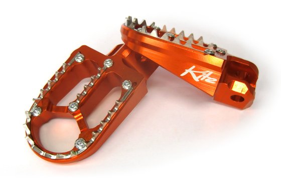 FE 350 (2014 - 2022) aluminum footpegs - orange | KITE