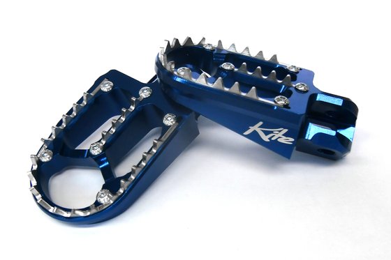 FE 350 (2014 - 2022) aluminum footpegs in blue for ktm/hva | KITE