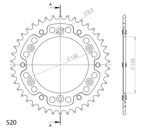 FE 350 (2014 - 2020) stealth rear sprocket | Supersprox