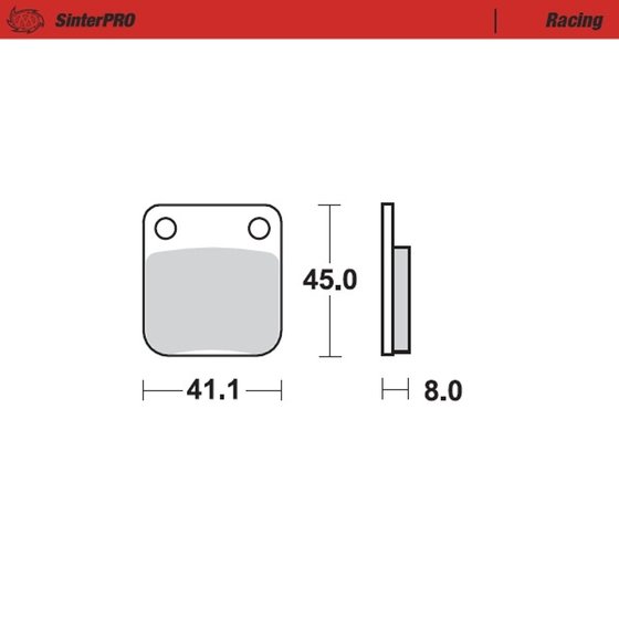 TE 610 E IE (1992 - 1994) sintered metal racing brake pads | MOTO-MASTER