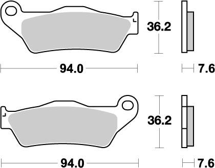 570 TC (2001 - 2002) nitro offroad brake pad | MOTO-MASTER