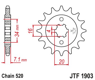 SVARTPILEN 125 (2021 - 2022) steel front sprocket | JT Sprockets