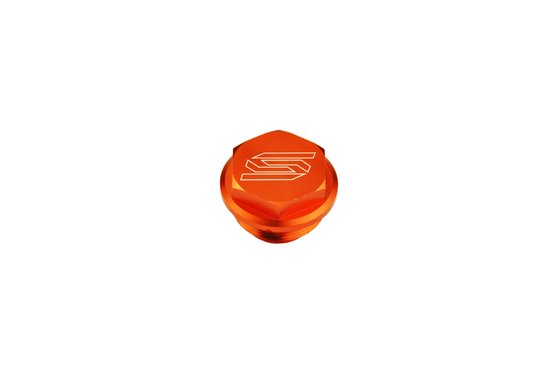 TE 250 (2014 - 2017) billet orange rear brake reservoir cover | SCAR