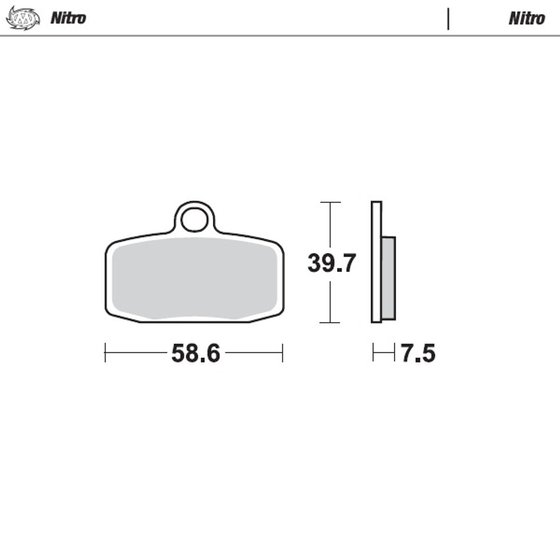 TC 85 (2014 - 2020) nitro offroad brake pad | MOTO-MASTER