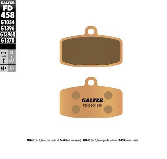 TC 85 (2014 - 2020) street sinter brake pad | GALFER