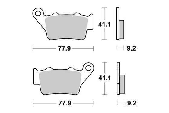 WR 250 (1996 - 2013) brakepads ceramic | SBS