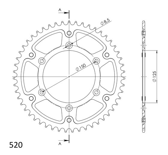 FS 450 (2018 - 2020) stealth rear sprocket | Supersprox