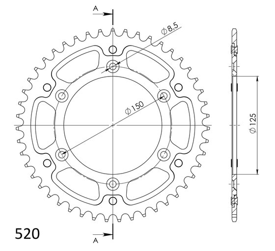 FS 450 (2018 - 2020) stealth rear sprocket | Supersprox