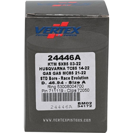 TC 85 (2014 - 2023) cast race piston kit | Vertex