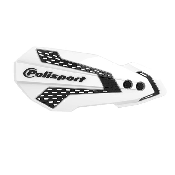 TE 150 (2017 - 2022) mx flow handguards in white/black | POLISPORT