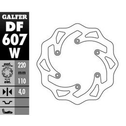 FE 350 (2014 - 2022) fixed wave brake rotor | GALFER