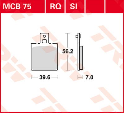 500 TC TE (1986 - 1986) allround organic standard brake pad | TRW