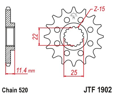 701 SUPERMOTO (2016 - 2022) steel front sprocket | JT Sprockets