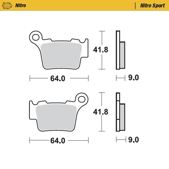 TE 250 (2006 - 2022) nitro sport brake pad | MOTO-MASTER