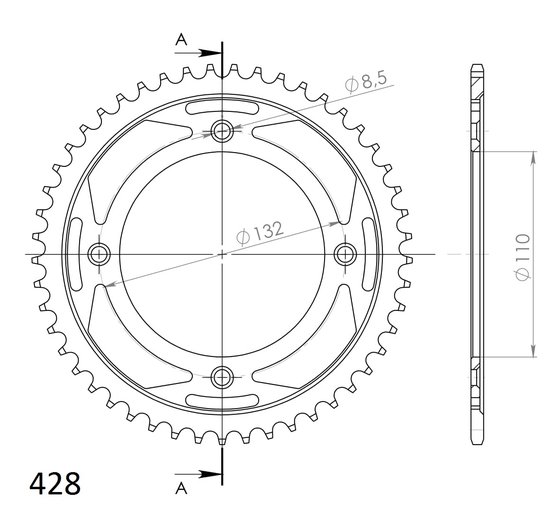 TC 85 (2015 - 2023) supersprox rear sprocket 895.49 | Supersprox