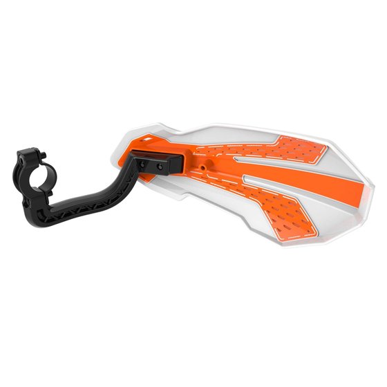 TE 150 (2017 - 2022) mx flow handguards in white/orange | POLISPORT