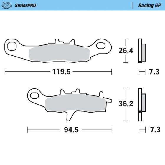 SM 610 (2008 - 2009) racing brake pads | MOTO-MASTER