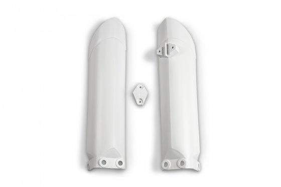 TC 85 (2014 - 2022) fork slider protectors - white (tc85 14-17) | UFO