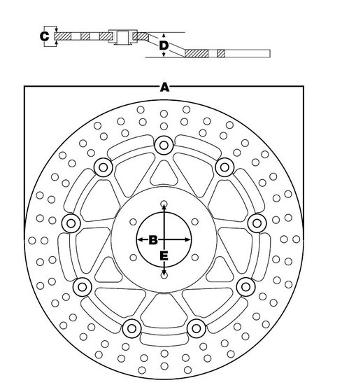 SM 125 S (2008 - 2008) brake disc, fixed mst 353 | TRW