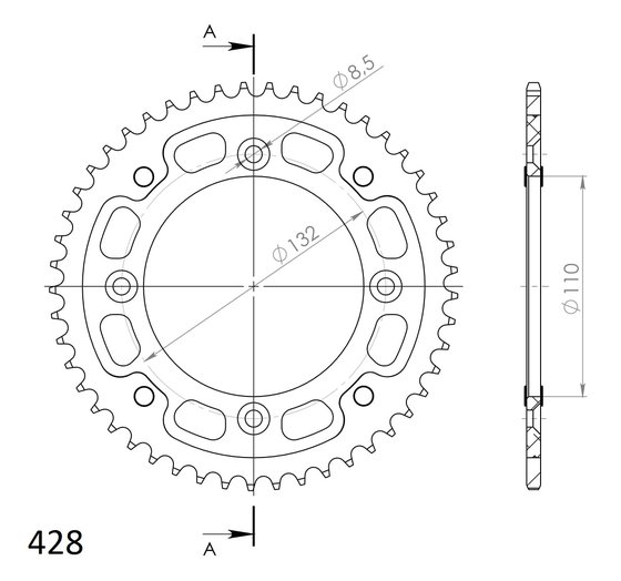 TC 85 (2015 - 2023) supersprox stealth rear sprocket ktm sx85 gold 49 | Supersprox