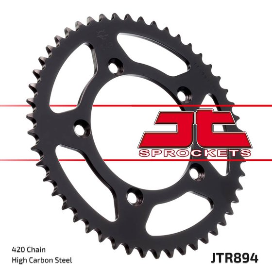 TC 65 (2017 - 2022) rear replacement sprocket - 50 teeth, 420 pitch, black | JT Sprockets