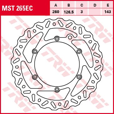 TE 300 TPI (2014 - 2022) fixed wave brake rotor | TRW