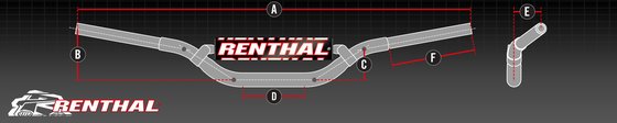 FC 350 (2014 - 2017) renthal fatbar ktm low handlebar in black | RENTHAL