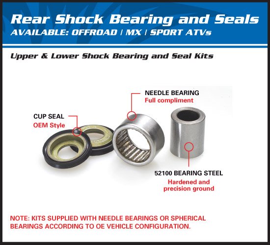 WXE WMX WXC 125 (1994 - 1996) lower rear shock bearing kit | All Balls