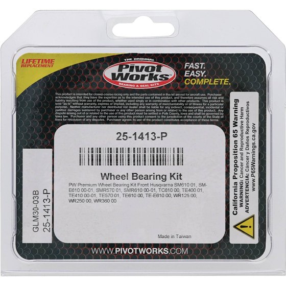 TE 410 (2000 - 2001) wheel bearing kit front | All Balls