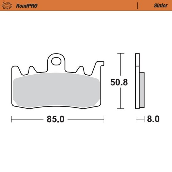 701 SUPERMOTO (2021 - 2022) sintered front brake pad | MOTO-MASTER