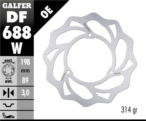 TC 65 (2017 - 2023) fixed wave brake rotor | GALFER