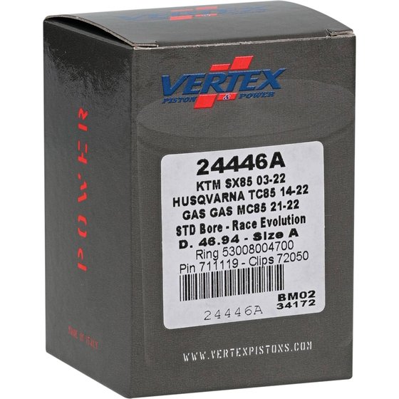 TC 85 (2014 - 2023) cast race piston kit | Vertex