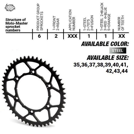 TC 50 (2017 - 2022) rear steel sprocket | MOTO-MASTER