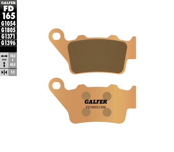 TE 410 (1995 - 2000) street sinter brake pad | GALFER