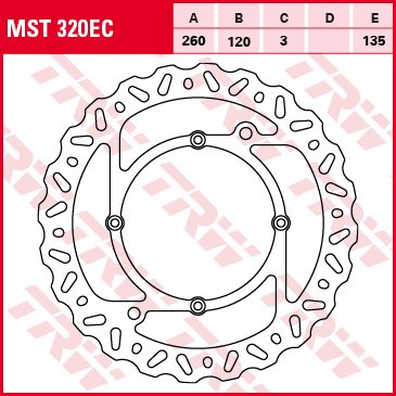 TE 125 2T (2011 - 2012) wave brake rotor | TRW