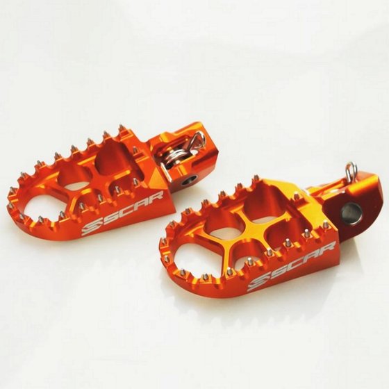 TC 85 (2018 - 2022) evolution footpegs orange | SCAR