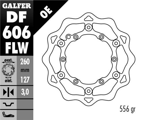 FE 250 (2014 - 2022) float wave brake rotor | GALFER