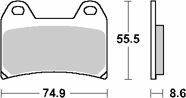 VITPILEN 701 (2018 - 2020) brakepads ceramic | SBS