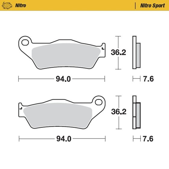 WR 360 (1995 - 2002) nitro sport brake pad | MOTO-MASTER