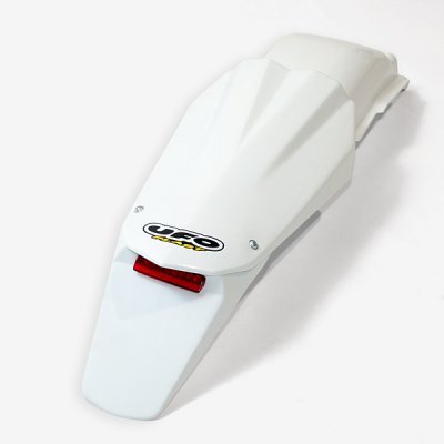 TC 450 (2005 - 2007) enduro rear fender with led light - white | UFO