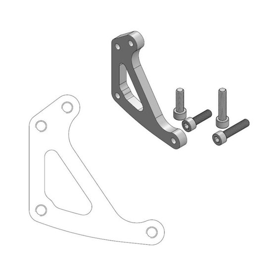 TXC 250 (2008 - 2010) brake caliper relocation bracket | MOTO-MASTER