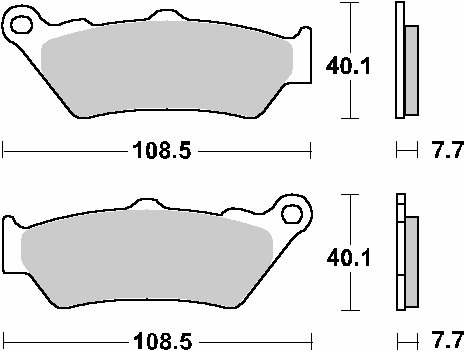 TR 650 TERRA (2013 - 2013)  sbs brakepads racing sintered | SBS