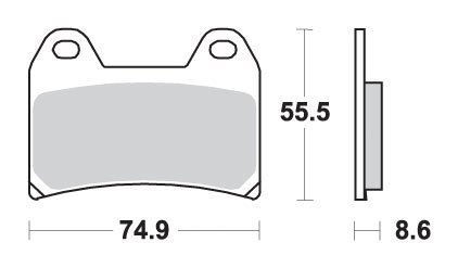 SVARTPILEN 701 (2018 - 2019) brakepads sintered | SBS