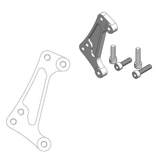 TE 300 TPI (2014 - 2022) brake caliper relocation bracket | MOTO-MASTER