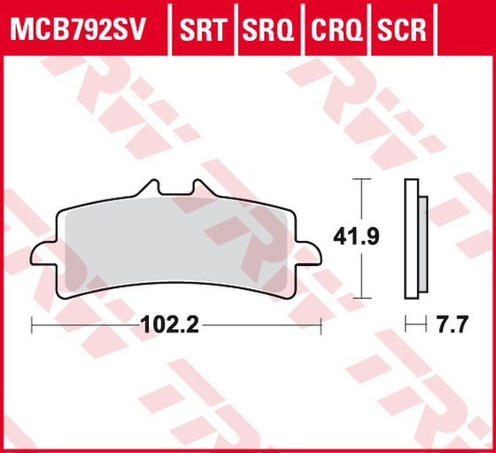 FS 450 (2015 - 2022) sintered metal brake pad | TRW