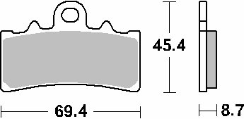 SVARTPILEN 401 (2017 - 2020) brakepads sintered | SBS